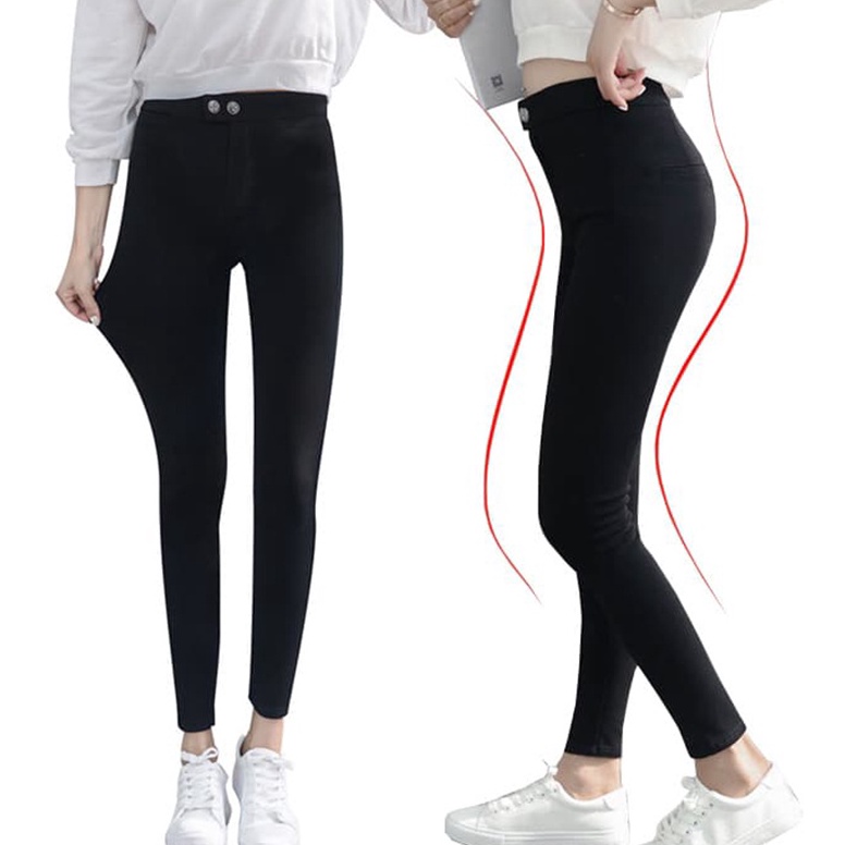 XPRESS KARAKOREA 8815 Korean Women Legging Jeans PantsCelana Panjang wanitaUltra stretch Premium imp