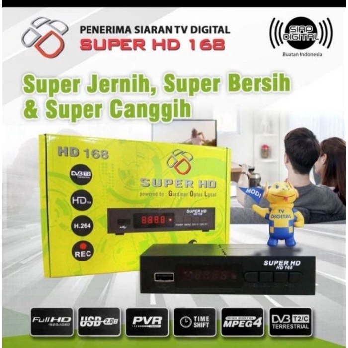 Terlaku SET TOP BOX GARDINER OPTUS SUPER HD 168 STB TV DIGITAL SUPER HARGA PROMO q Produk Terkini Te