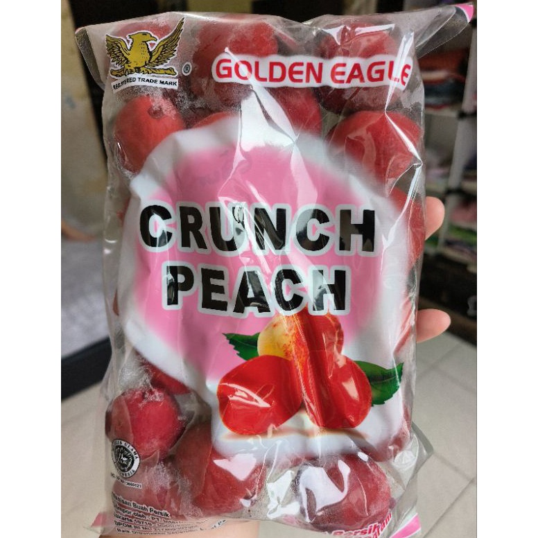 

New event HALAL MURAH manisan buah persik crunch peach golden eagle