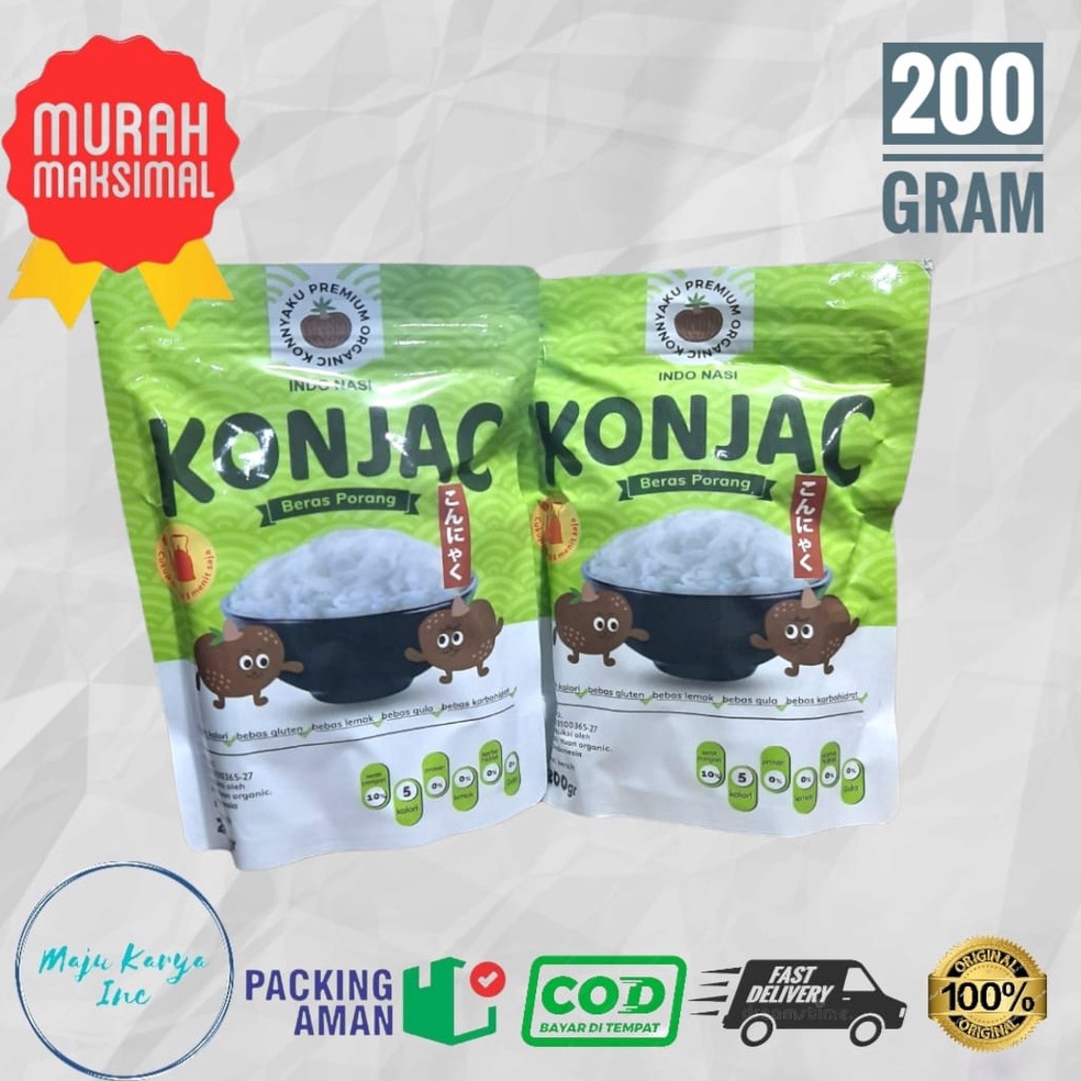 

DISKON KONJAC Rice Beras Porang Shirataki Instan 2 gr 2gr