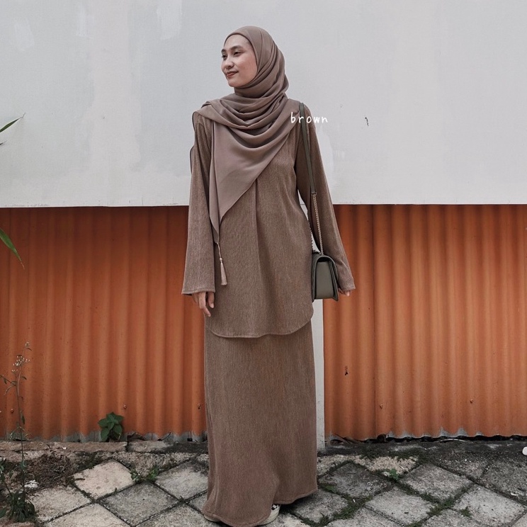 Silahkan Beli SAILA KNIT SET MALAYSIAN TUNIK DAN ROK hijab shafiyya hishafiyya