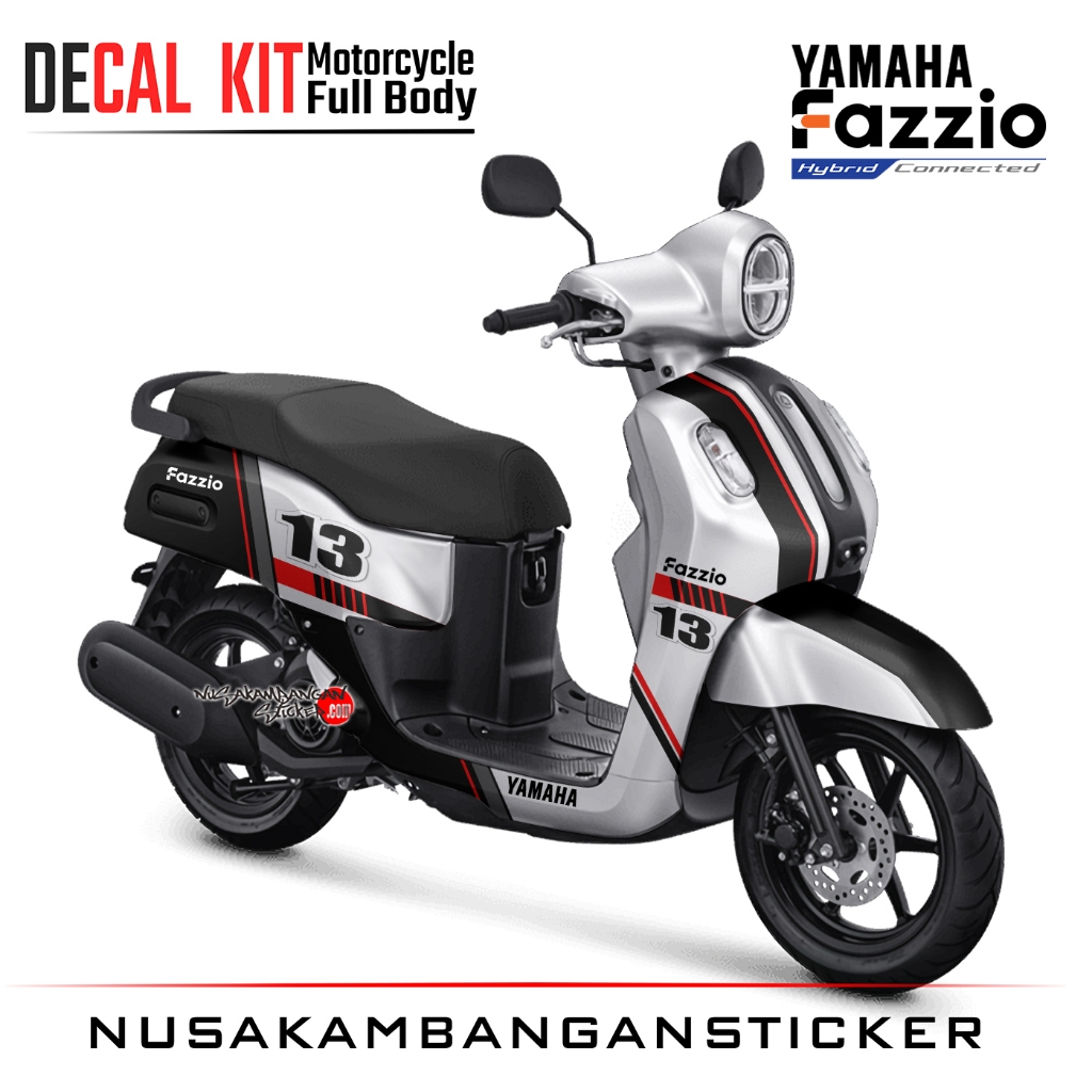 Decal Kit  Sticker Fazzio Black White Modifikasi