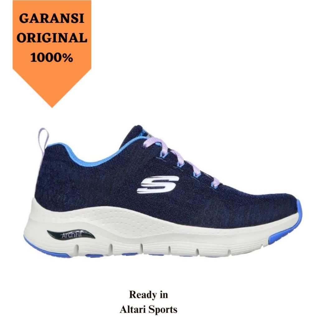 Sepatu wanita SKECHERS ARCH FIT original asli bnib 149414/NVBL