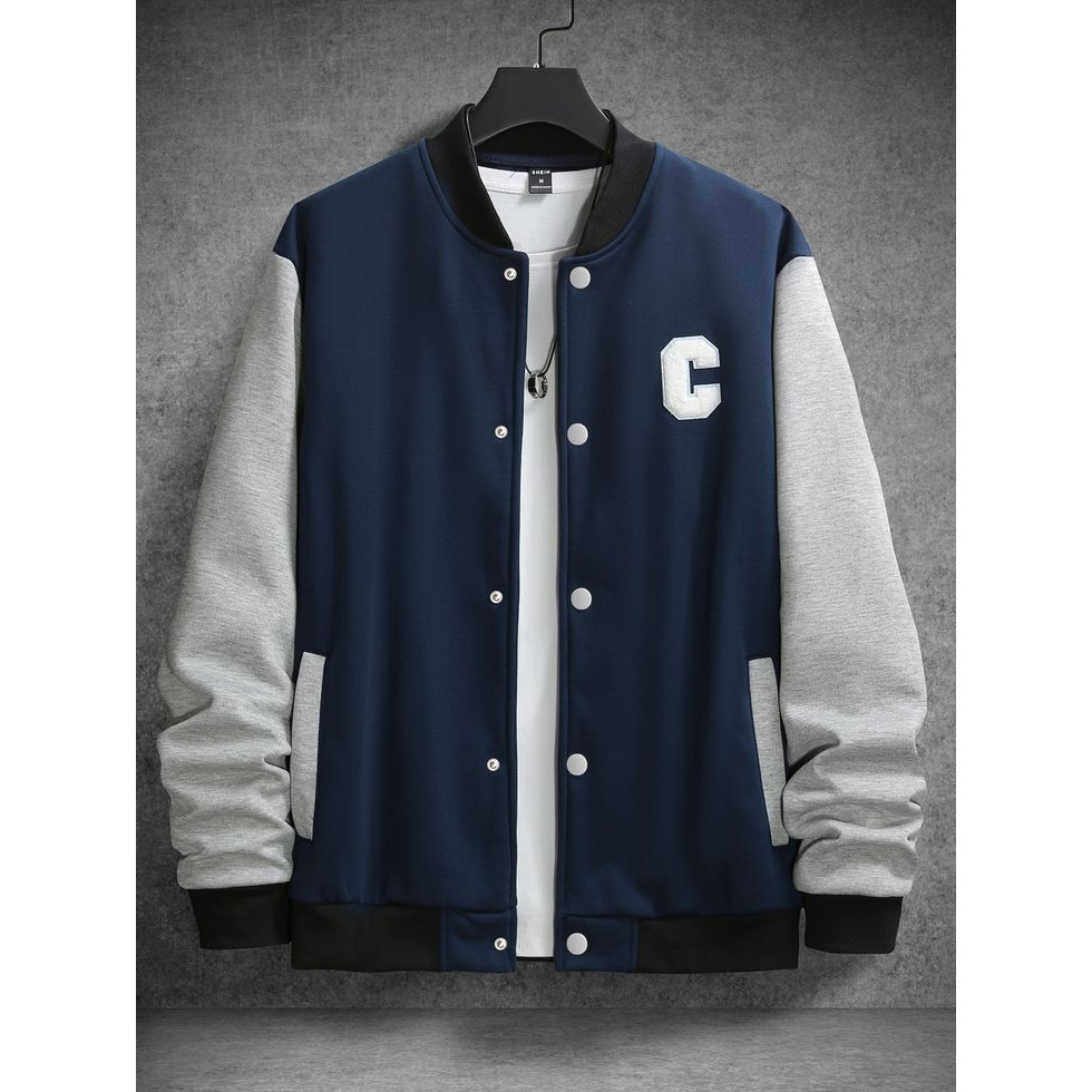 JAKET VARSITY BOMBER JUMBO, BISA CUSTOM INISIAL HURUFH