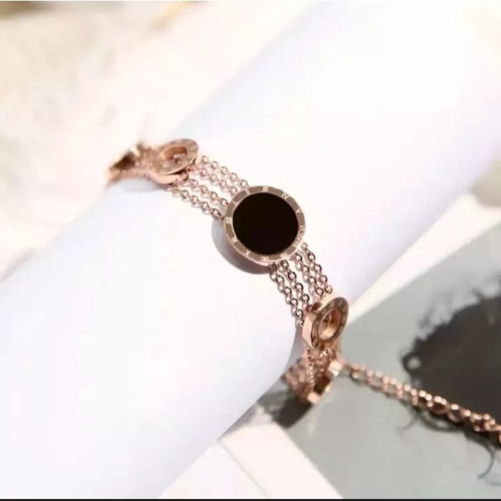 Gelang titanium asli anti luntur / gelang titanium asli anti luntur korea / Aksesoris wanita Korea S
