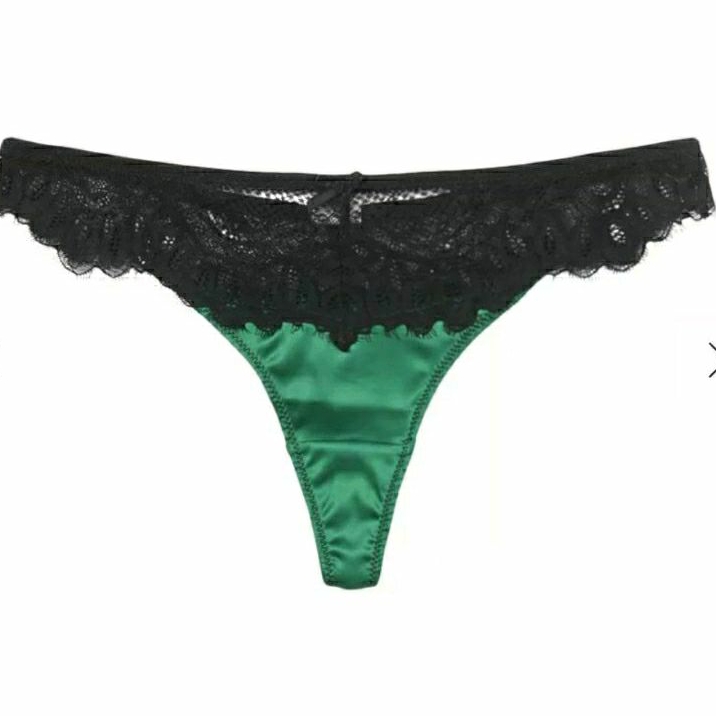WELL Thong Boohoo color Emerald jewel tone