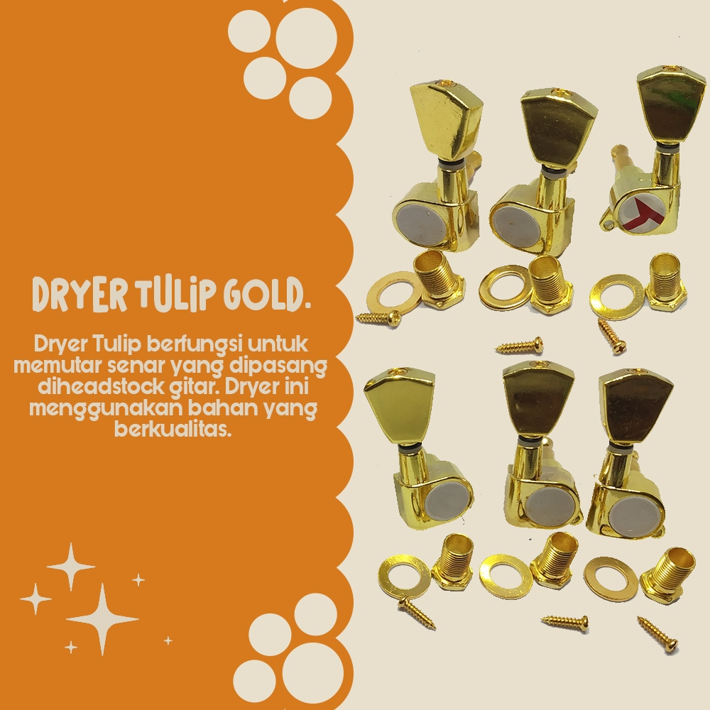 Dryer Gitar Tulip Gold