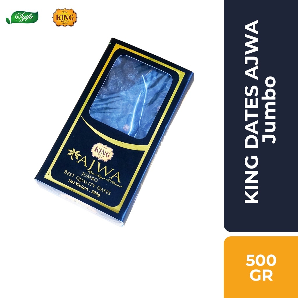 

KURMA AJWA JUMBO 500GR / KING DATES AJWA 500GR / KURMA NABI