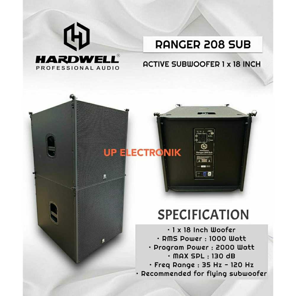 Hardwell Ranger 208 Sub Flying Subwoofer Aktif 18 Inch 2000 Watt