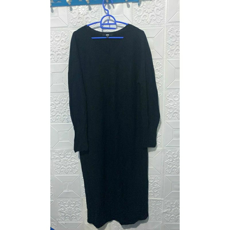 tunik/mini dress uniqlo hitam