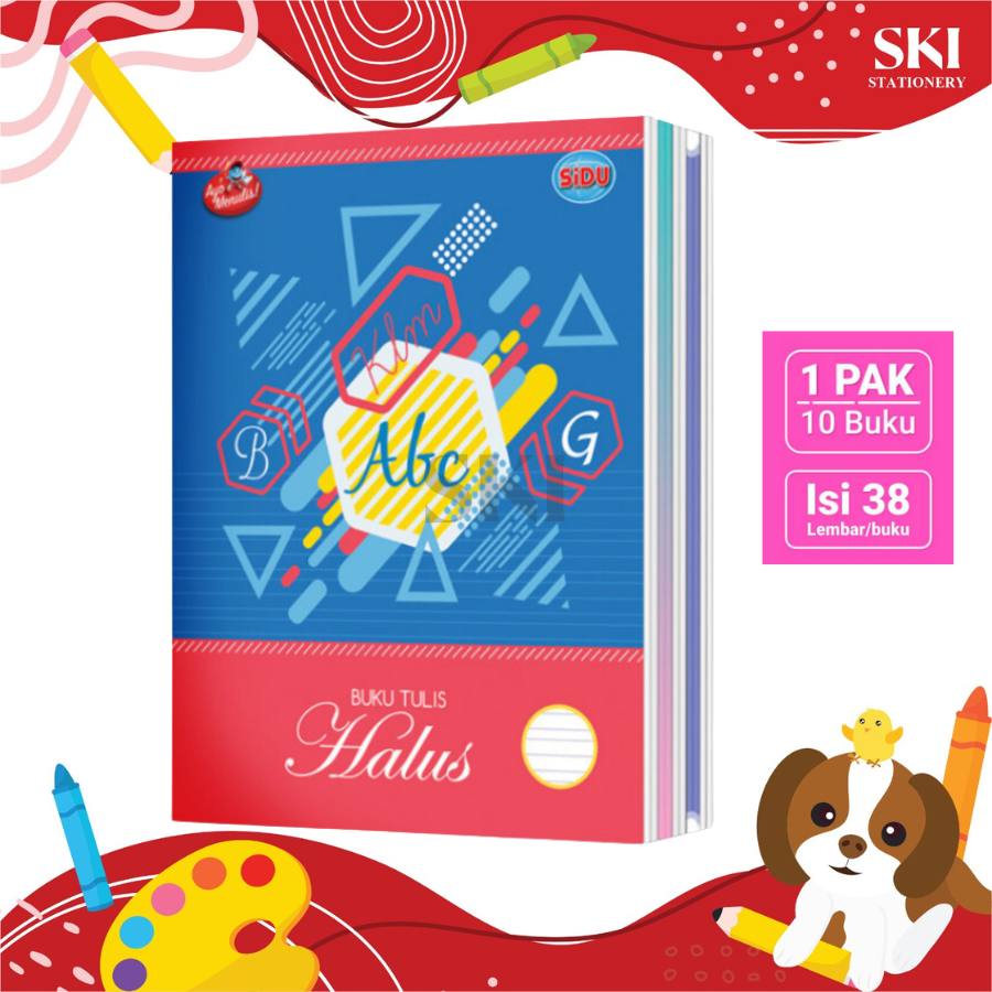 

(1 PCS) Sidu Buku Halus 3 Garis