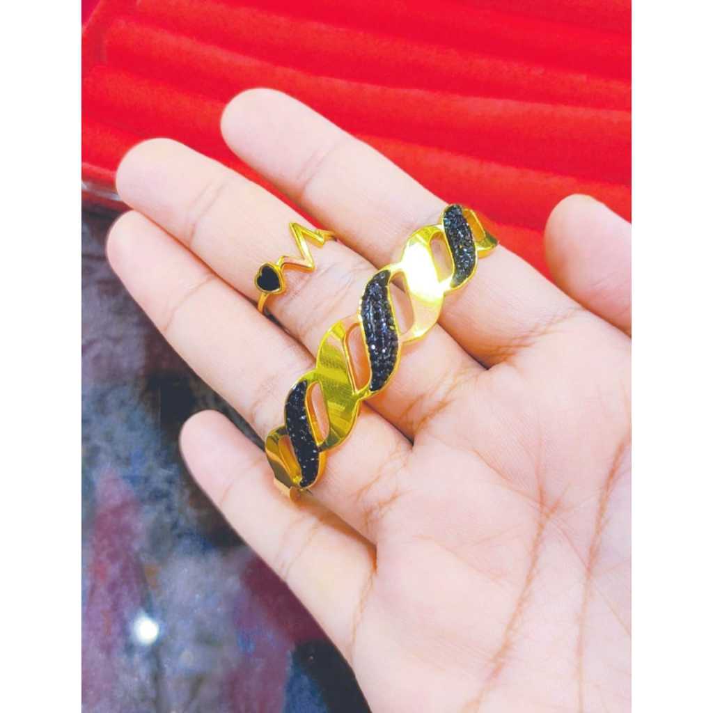set gelang titanium