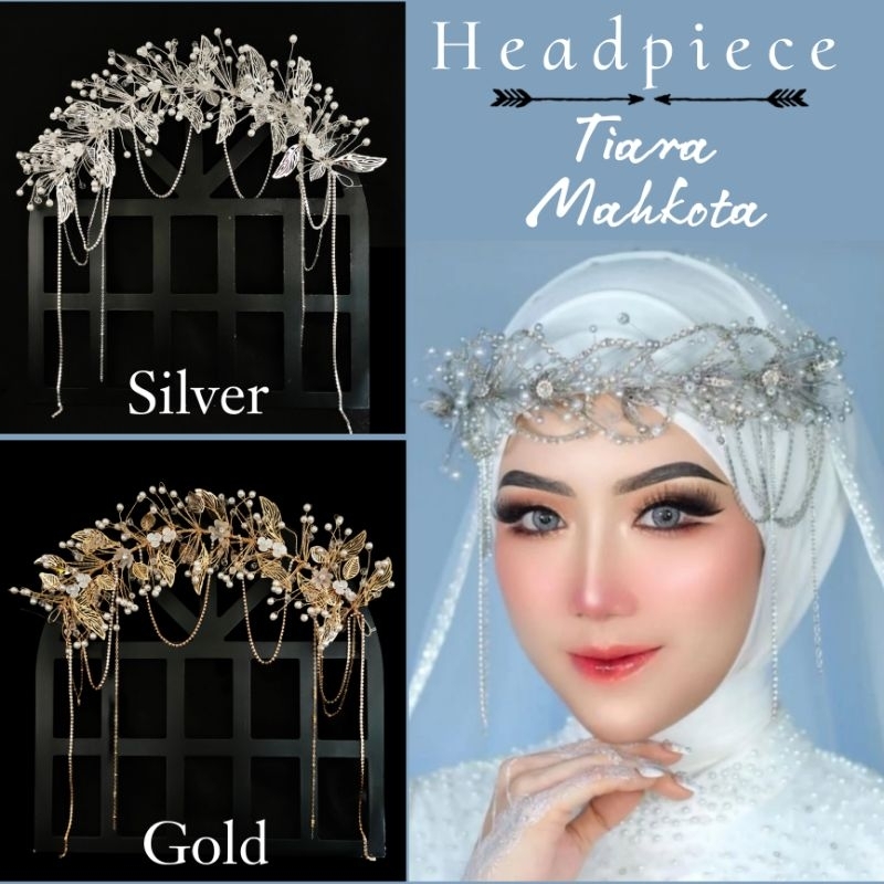 Headpiece Hijab | Hiasan Kepala Hijab | Headpiece | Headpiece Hijab Simple | Headpiece Daun Jurai | 
