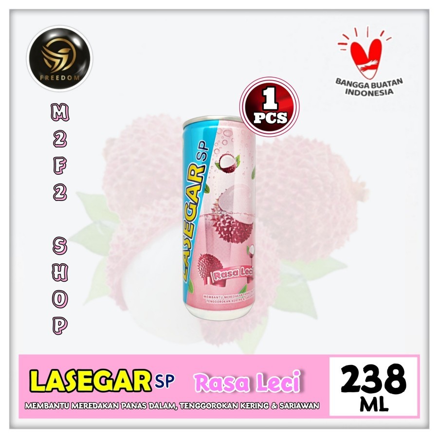 

LASEGAR SP Minuman Penyegar Lychee | Leci Kaleng - 238 ml (Kemasan Satuan)