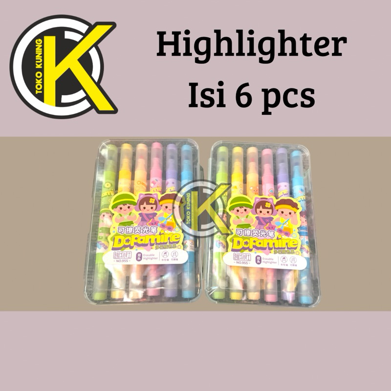 

Highlighter bisa di hapus isi 6 | stabilo isi 6