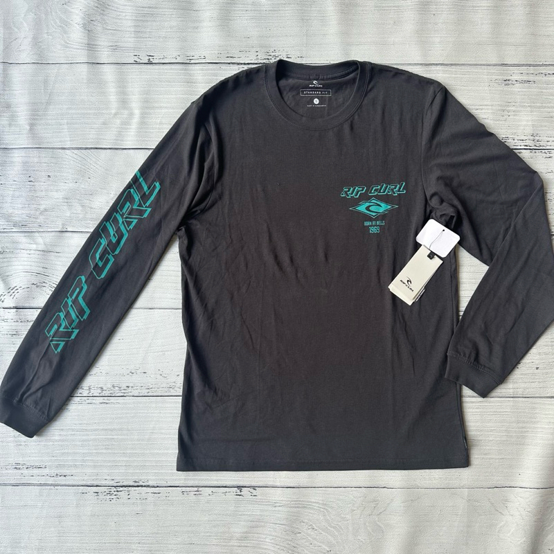 RIPCURL baju kaos lengan panjang washed black NEW ORIGINAL 100%
