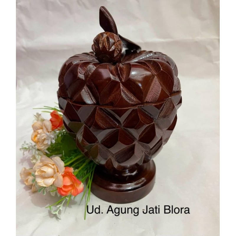 TOPLES SRIKAYA DARI KAYU JATI / TOPLES PERMEN / TOPLES KAYU JATI / TEMPAT PERMEN