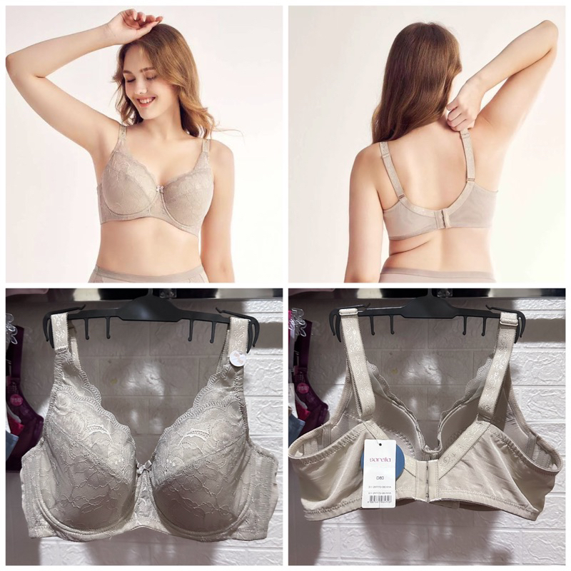 sorella bra sheen lace plus sizes S11-29777D berkawat size 36D