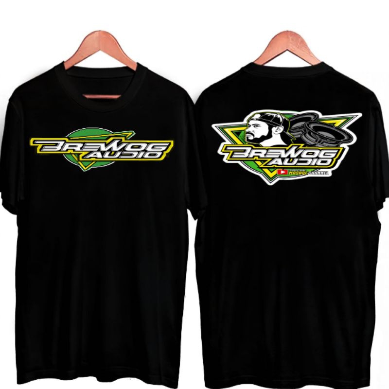 Kaos distro BREWOG AUDIO pria wanita M.L.XL.XXL