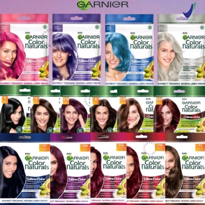 Promo 44  GK  Garnier Colour Natural Hair Sachet New Warna Pastel