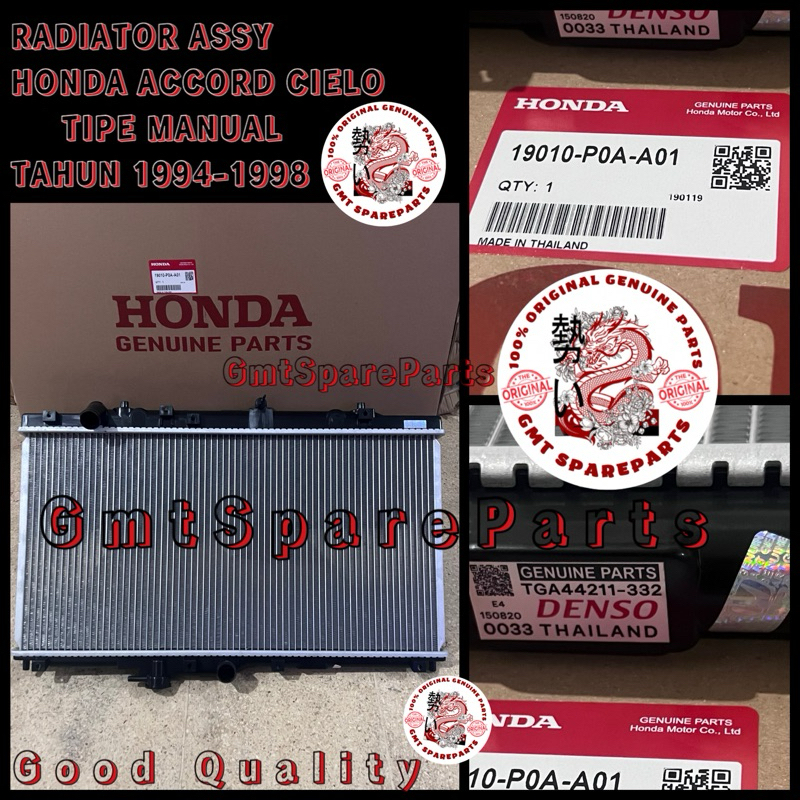 RADIATOR ASSY HONDA ACCORD CIELO MANUAL TAHUN 1994 1995 1996 1997 1998