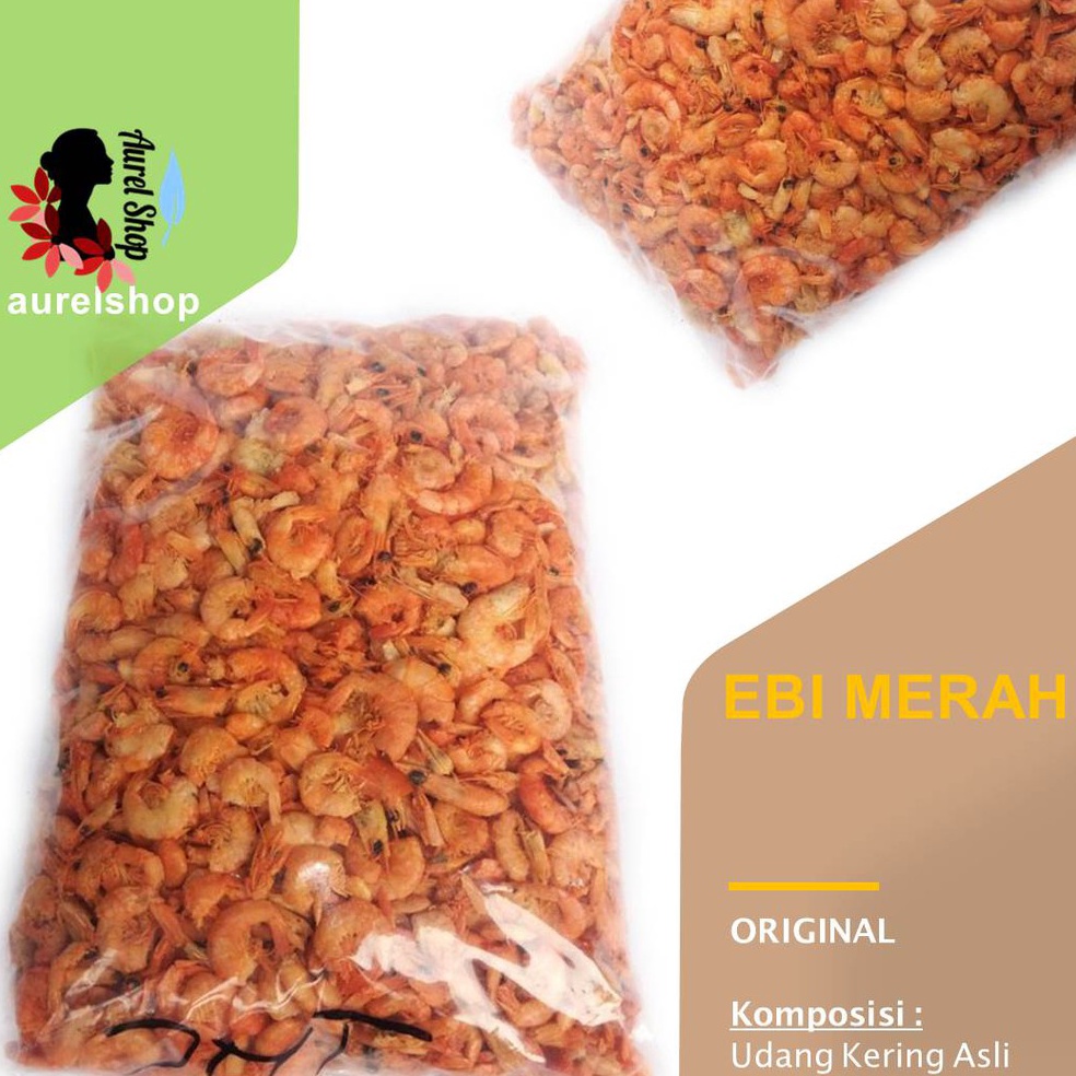 

PROMO ALE Ebi Kulit Merah Udang Kering 25gr 5gr 1 kg ada kulit ekor dan kepala udang