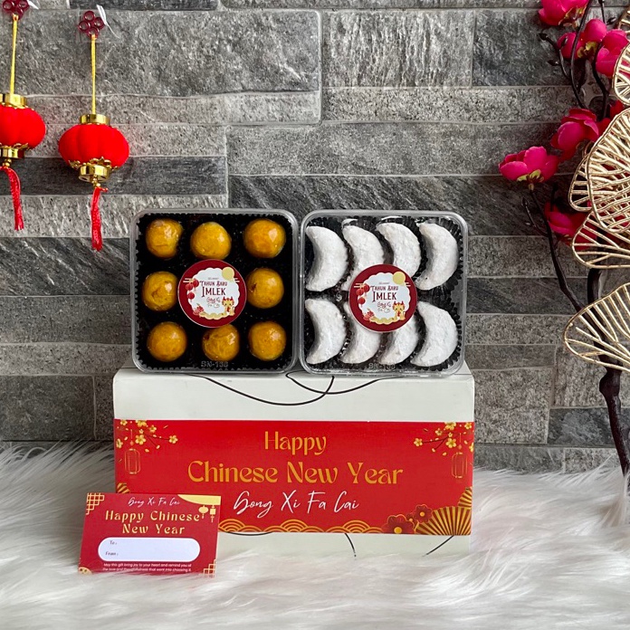 

HAMPERS KUE KERING IMLEK CNY NATAL ISI 2 PAKET KUE KERING ISI 2 HAMPERS IMLEK CNY NATAL