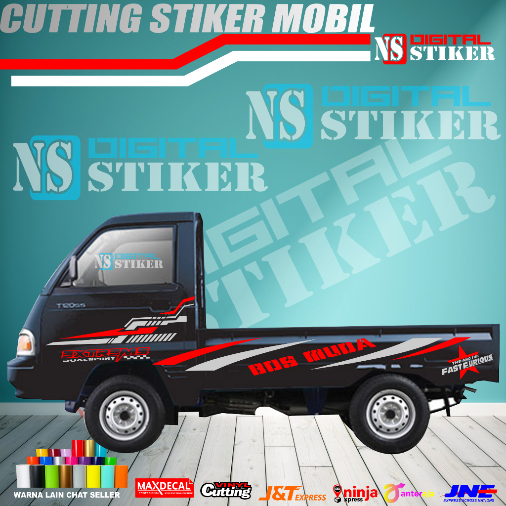 stiker mobil pickup carry futura Stiker Pickup Indonesia stiker Striping Mobil Pickup