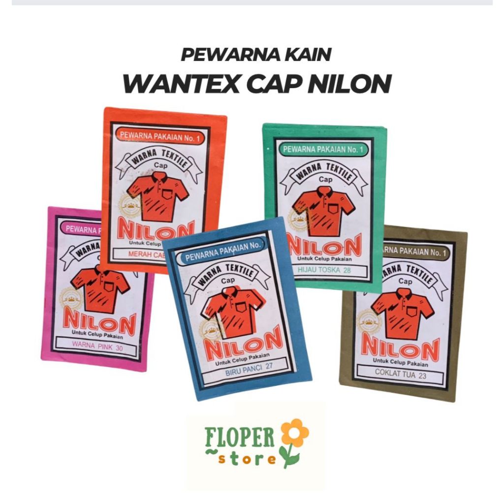 Wantex Cap NILON | Wantex Pewarna Pakaian | Wantex Pewarna Textile | Wantex Pewarna Kain | Pewarna B
