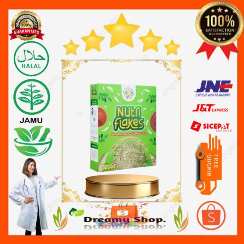

NUTRIFLAKES ORIGINAL - NUTRIFLEKS BANTU ATASI PERMASALAHAN PADA LAMBUNG, ASAM LAMBUNG, MAG, GERD DAN MELANCARKAN PENCERNAAN - NUTRIFLEKS MINUMAN SEREAL TERBUAT DARI UMBI GARUT EKSTRAK DAUN KELOR PSHYLLIUM HUSK SUSU KAMBING ETAWA GULA AREN
