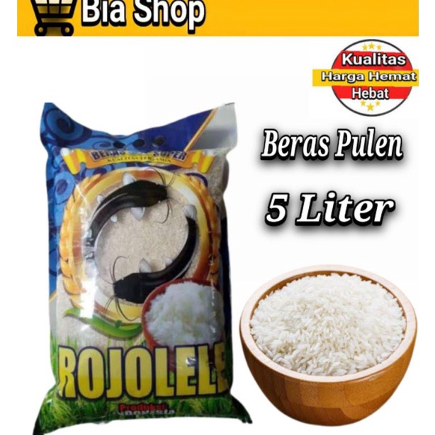 

FSASH SALE Beras MEDIUM SUPER Pulen 5 Liter Khusus pengiriman OJOL