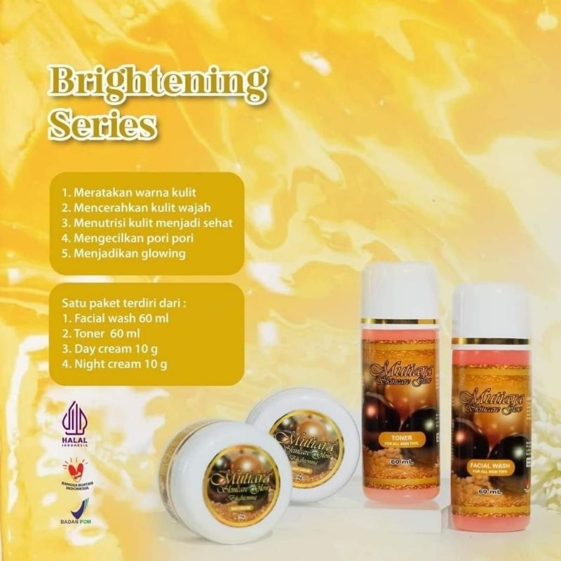 MUTIARA SKINCARE GLOW (BRIGHTENING SERIES)