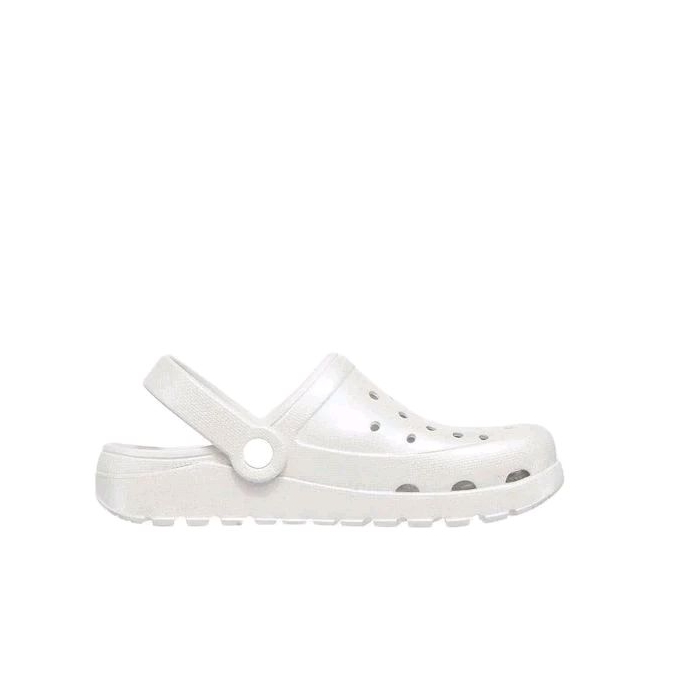 Skechers D'Lites 2.0 Women's Clog Sandal - White
