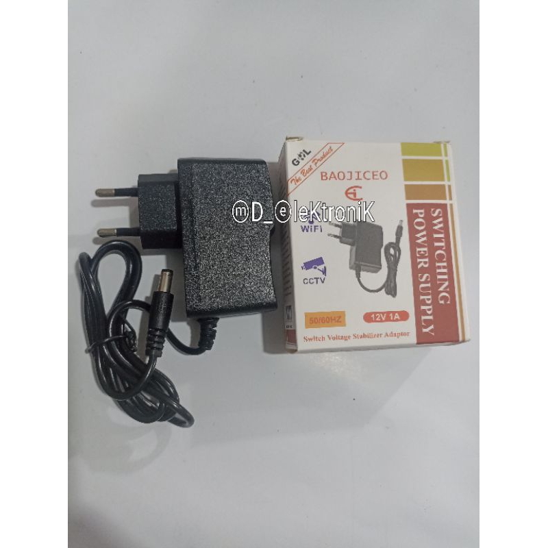 Adaptor receiver K-Vision, optus, gaediner, lgsat 12V/1A murni baoji