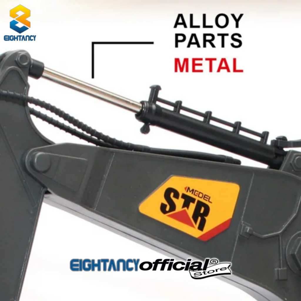 8T Rc Truck Excavator 14Chanel Excavator Rc Metal Alloy 2.4ghz Sound Led Efek Asap Excavator Remote