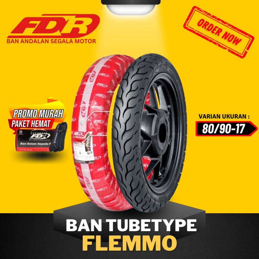 [READY COD] BAN FDR FLEMMO TUBETYPE 80/90-17 RING 17 / BAN FDR TUBETYPE FLEMMO TT RING 17 ( 80/90-17