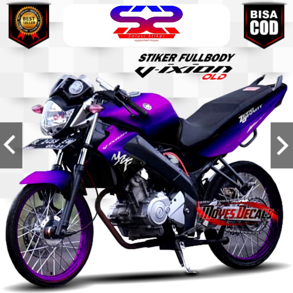 BISA COD Variasi Stiker Decal Motor Vixion Old Desaind Simple Keren Fullbody