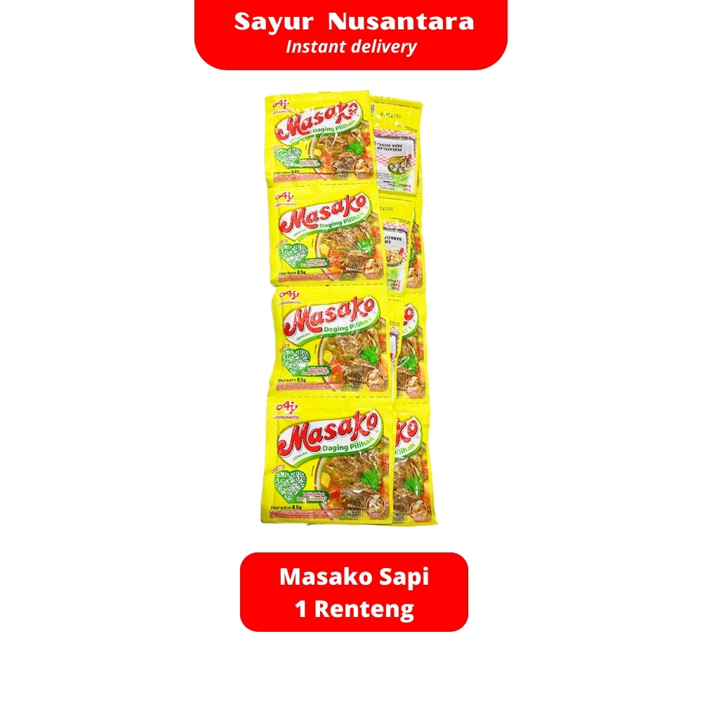 

Masako Sapi 1 Renteng - Sayur Nusantara