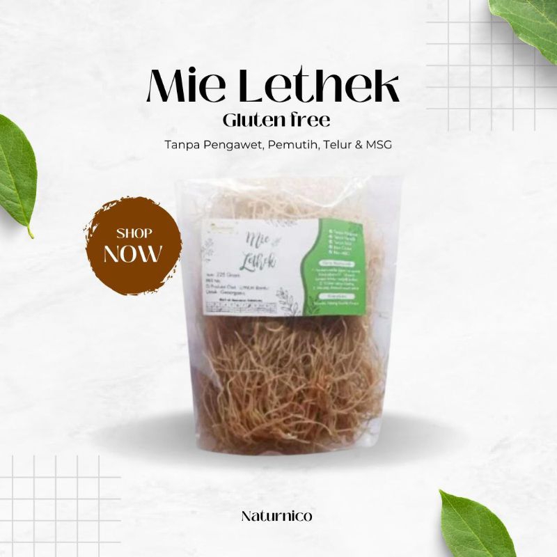 

Mie Lethek Gluten Free Tanpa Pemutih, Pengawet dan Telur Asli Bantul Sehat Alami Diet Friendly Vegan