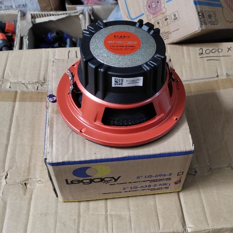 Speaker Subwoofer Dobel Coil 6inch LEGACY 50/100watt 2/4/8ohm LG-638-2 MK