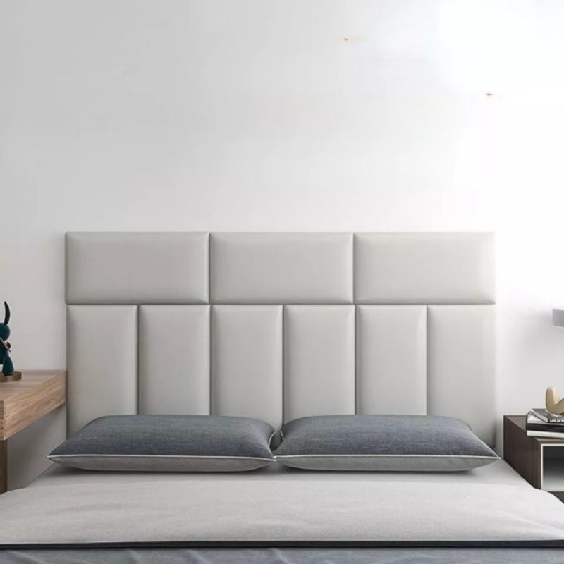 Headboard tempat tidur tempel. headboard kasur wallpanel aesthetic. headboard pengaman dinding kamar