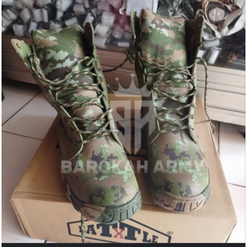 Sepatu PDL Loreng Kostrad Batle / Sepatu Jatah Kostrad Batle