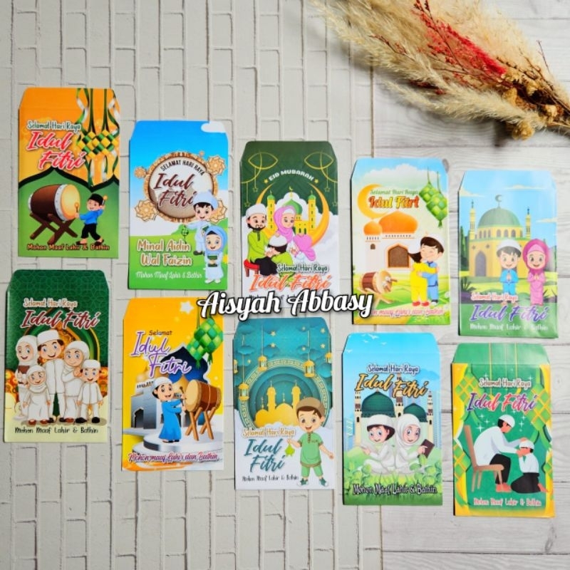 

Amplop ampau lebaran Kartun Muslim karakter E isi 50 lembar 5 gambar