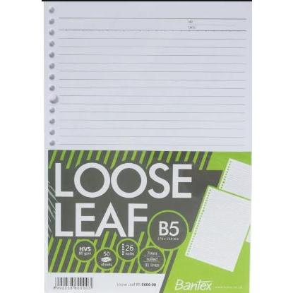 

L'dyvinia Stationery Bantex Loose Leaf Paper B5 #8600