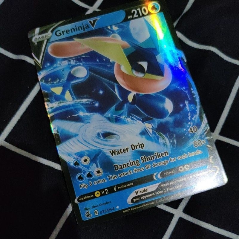 Kartu Pokemon Basic Greninja V ENG