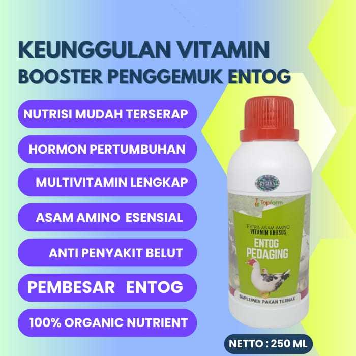 Vitamin Pemacu Makan Bebek Entog / Vitamin Buat Ternak Entok / Vitamin Ternak Entok / Vitamin Untuk 