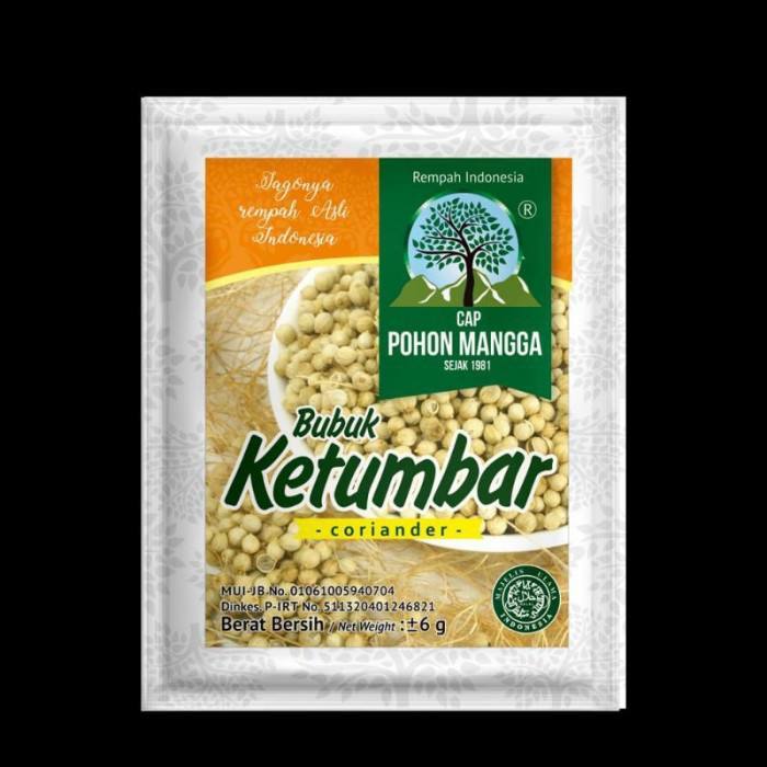 

ketumbar bubuk Cap pohon mangga