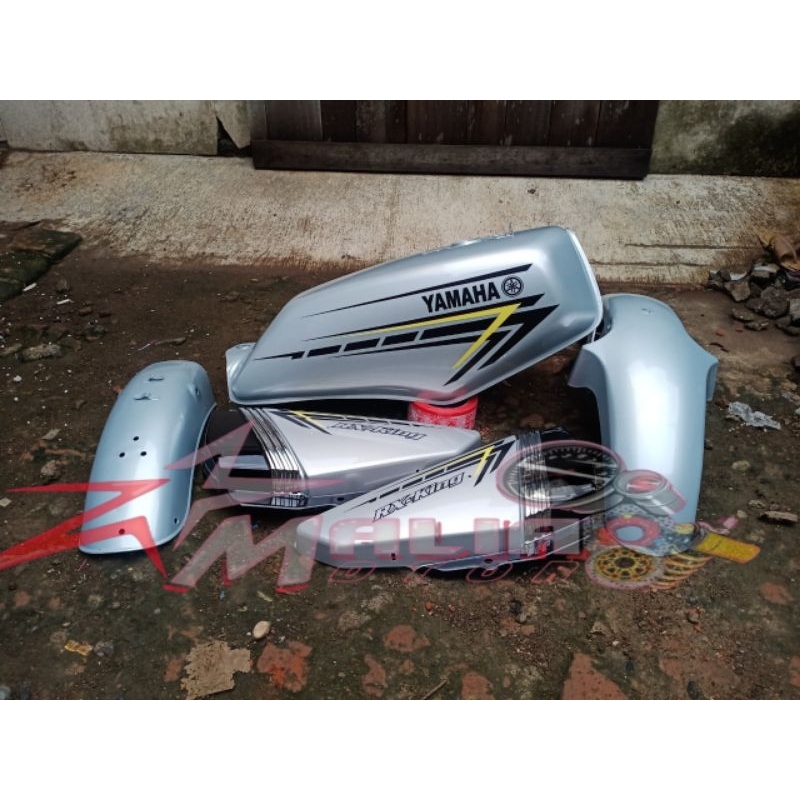 body set halus rx king silver custom cover body full set yamaha rx king custom silver