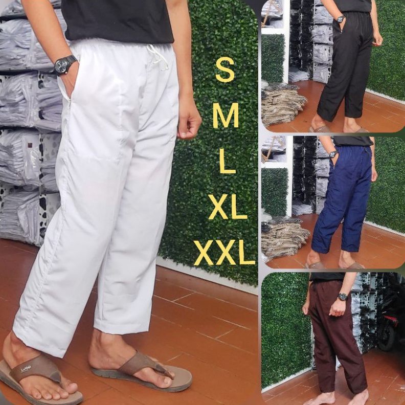 Harga Promocelana sirwal pria polos putih polos hitam polos