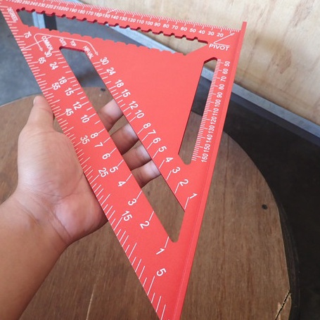 

GROSIR Penggaris Siku Multifungsi Sudut 9 Derajat Mistar Triangle Ruler Pasekon Penggaris Tukang Aluminium
